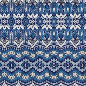 HomeRoots 10' X 14' Navy Blue Ivory Beige Moroccan Area Rug - Washable, UV Protected, Pet-Friendly Design! 672284