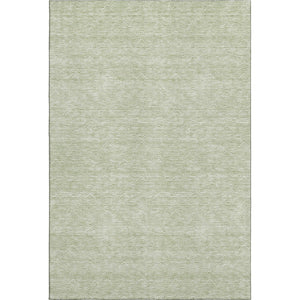 HomeRoots 8' X 10' Artichoke Green & Ivory Abstract Geometric Area Rug - Washable, UV-Protected & Durable Design 672306