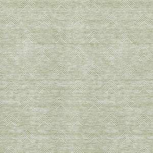 HomeRoots 9' Artichoke Green & Ivory Abstract Geometric Area Rug - Washable, UV-Protected, Stain-Resistant Design 672307