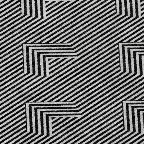 HomeRoots 5' X 8' Black And Ivory Abstract Geometric Washable Area Rug – Stylish, Durable, UV-Protected Design 672310