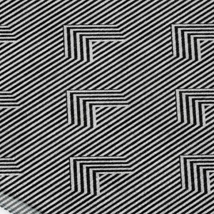 HomeRoots 8' X 10' Modern Black and Ivory Geometric Area Rug - Washable, UV Protected, Perfect for Families! 672312