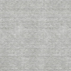 HomeRoots 5' X 8' Gray And Ivory Abstract Geometric Area Rug – Soft, Durable, Washable with UV Protection Features 672328