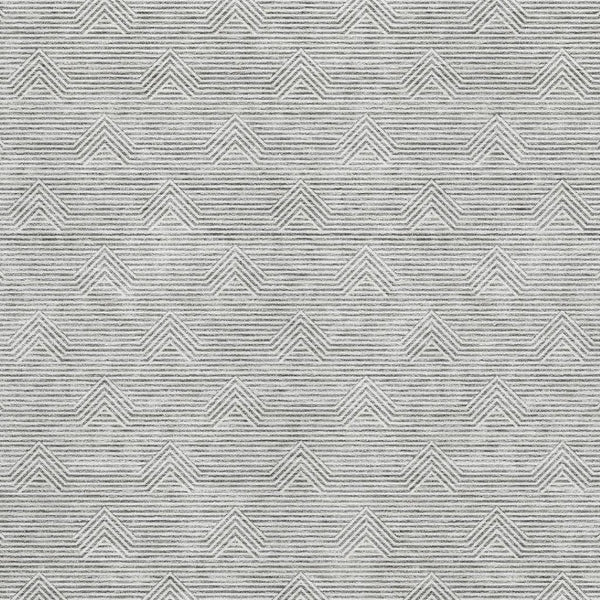 HomeRoots 5' X 8' Gray And Ivory Abstract Geometric Area Rug – Soft, Durable, Washable with UV Protection Features 672328