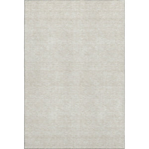 HomeRoots 5' x 8' Ivory and Beige Abstract Geometric Rug - Washable, Stain-Resistant, UV-Protected for Easy Care 672340