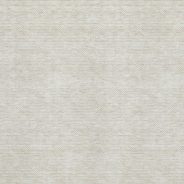 HomeRoots 8' X 10' Ivory and Beige Abstract Geometric Area Rug – Washable, UV Protected, Perfect for Busy Homes 672342