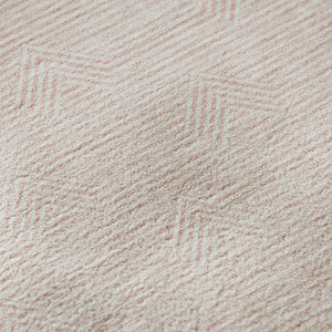 HomeRoots 8' X 10' Pink & Ivory Abstract Geometric Washable Area Rug - UV Protected, Durable & Stylish Design 672360
