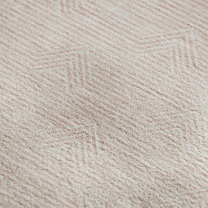 HomeRoots 8' X 10' Pink & Ivory Abstract Geometric Washable Area Rug - UV Protected, Durable & Stylish Design 672360