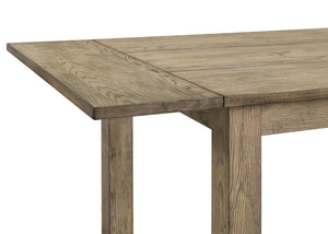 English Elm 87-inch Solid Rubberwood Extendable Farmhouse Dining Table Seats Eight in Warm Oak B016P446376