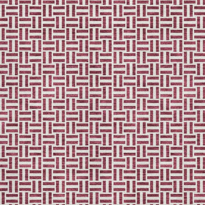 HomeRoots 5' X 8' Burgundy And Ivory Geometric Washable Area Rug - Durable, UV Protected, Modern Style for Any Room 672400