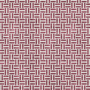 HomeRoots 10' X 14' Burgundy Geometric Area Rug - Washable, UV-Protected, Durable for High-Traffic Spaces 672404