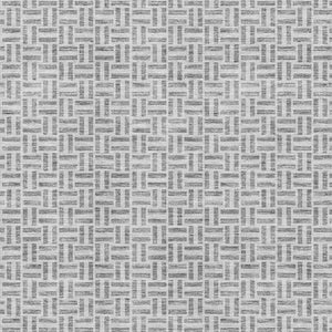 HomeRoots 10' X 14' Gray And Ivory Geometric Area Rug - Washable, UV-Protected, Perfect for High-Traffic Spaces! 672416