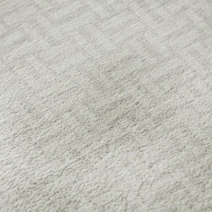 HomeRoots 9' X 12' Ivory & Beige Geometric Washable Area Rug – Durable, Stain Resistant, UV Protected Design! 672421