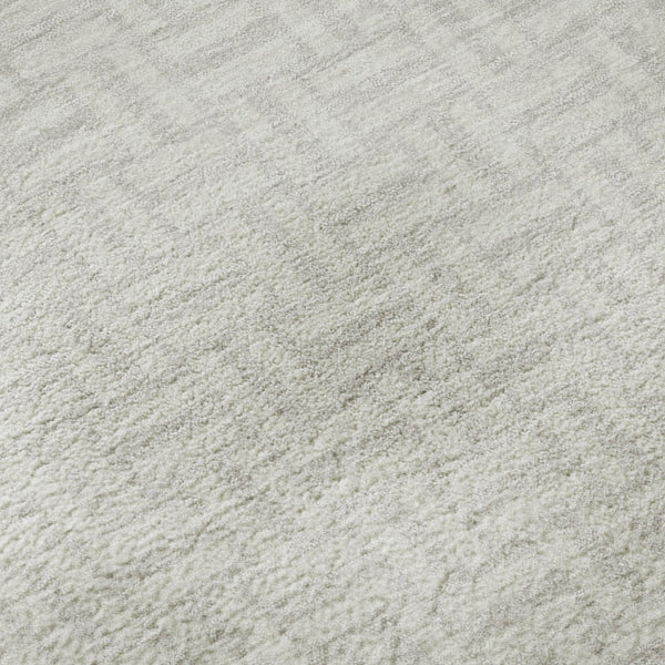 HomeRoots 9' X 12' Ivory & Beige Geometric Washable Area Rug – Durable, Stain Resistant, UV Protected Design! 672421