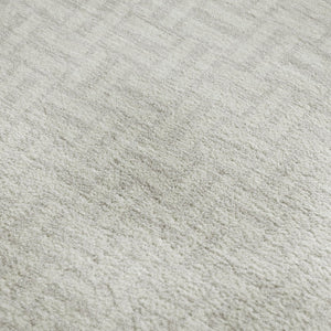 HomeRoots 9' X 12' Ivory & Beige Geometric Washable Area Rug – Durable, Stain Resistant, UV Protected Design! 672421