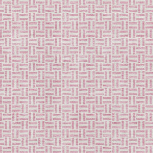 HomeRoots 5' X 8' Pink and Ivory Geometric Area Rug – Stylish, Washable, Stain-Resistant with UV Protection! 672442