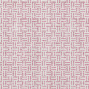 HomeRoots 9' X 12' Pink and Ivory Geometric Washable Area Rug - Durable, Stain-Resistant, UV Protected Decor 672445