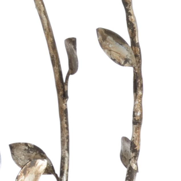 Wildwood Charlotte 10-Light Chandelier In Distressed Silver Leaf — Rustic Transitional, Leaf-Accented Statement Fixture 67246