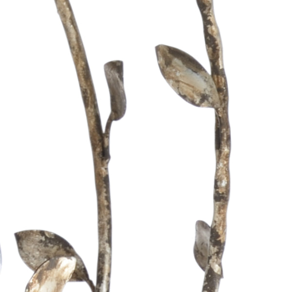 Wildwood Charlotte 10-Light Chandelier In Distressed Silver Leaf — Rustic Transitional, Leaf-Accented Statement Fixture 67246