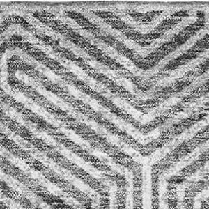 HomeRoots 8' X 10' Stylish Silver and Gray Geometric Area Rug – Washable, UV-Protected, Durable for Homes 672528