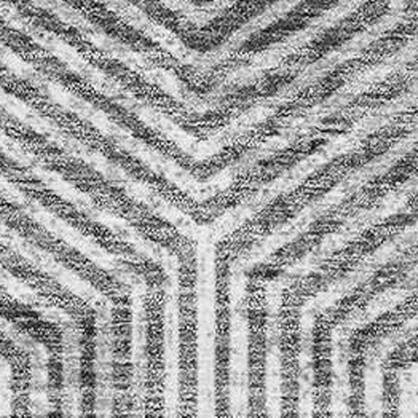 HomeRoots 10' Geometric Silver and Gray Washable Area Rug - UV Protected, Modern Design for Active Families 672530