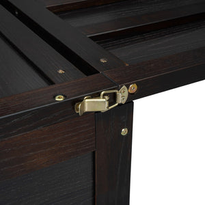 HomeRoots Espresso Wood Full Murphy Bed with USB Charging, Drawers & Sturdy Support for Small Spaces 672561