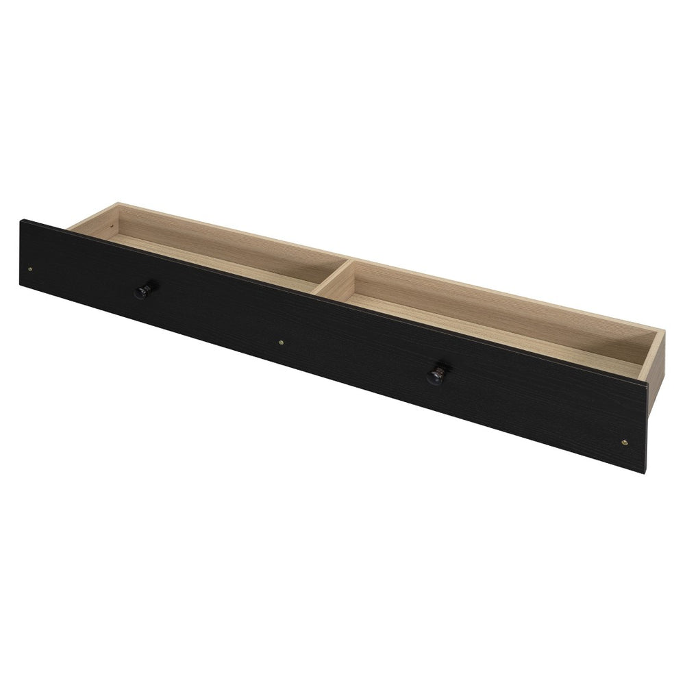 HomeRoots Espresso Queen Murphy Bed with USB Charging, Drawers & Space-Saving Design for Modern Living Spaces 672562