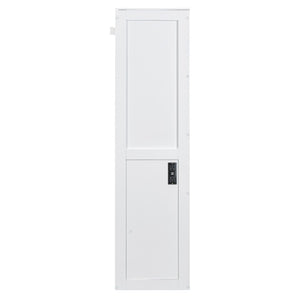 HomeRoots White Wood Full Murphy Bed – Elegant Space-Saving Solution for Guest Rooms, Studios & Home Offices 672564