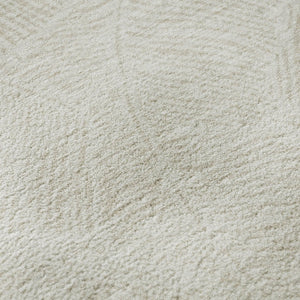 HomeRoots 8' Ivory and Beige Floral Round Rug - Washable, UV Protected, Durable for Busy Homes and Families 672614
