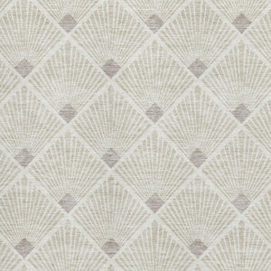 HomeRoots 10' Stylish Beige & Tan Abstract Geometric Area Rug – Washable, UV Protected, Stain-Resistant Design! 672659