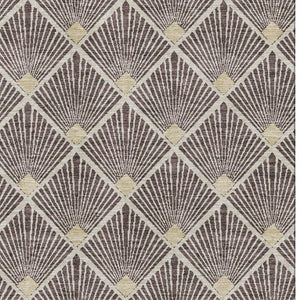 HomeRoots 9' X 12' Chocolate & Beige Abstract Geometric Rug – Stain Resistant, UV Protected, Easy Care Design 672676