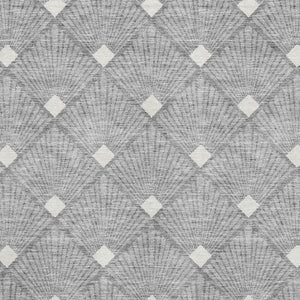 HomeRoots 8' X 10' Modern Gray & Ivory Abstract Geometric Area Rug – Washable, UV Protected, Stain-Resistant! 672681
