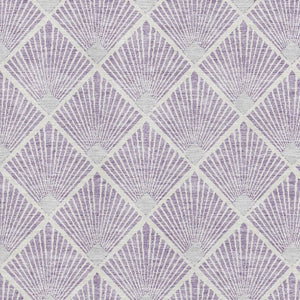 HomeRoots 8' X 10' Stylish Lavender & Ivory Geometric Washable Area Rug with UV Protection for Modern Homes 672699