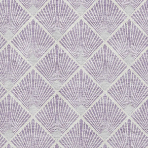 HomeRoots 9' X 12' Stylish Lavender and Ivory Abstract Geometric Area Rug with UV Protection & Stain Resistance 672700