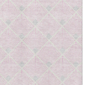 HomeRoots 8' X 10' Pink and Ivory Abstract Geometric Area Rug – Durable, Washable, UV-Protected for Modern Spaces 672717