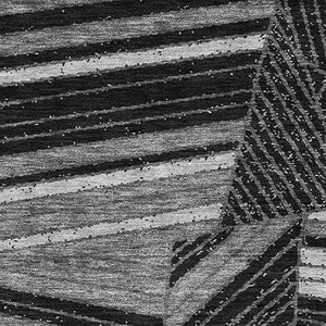 HomeRoots 10' X 14' Black and Gray Geometric Area Rug – Washable, UV-Protected, Durable for Busy Homes 672737