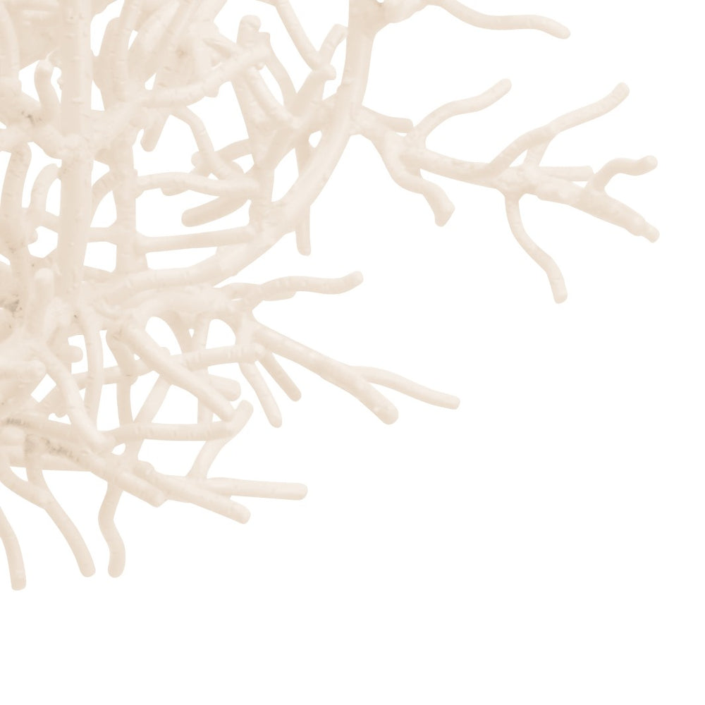 Wildwood Sea Breeze Chandelier Coral-Inspired Iron Fixture, 8-Light Airy White Design, Customizable Benjamin Moore Finish For Coastal, Modern Interiors 67274