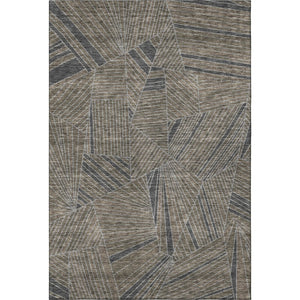 HomeRoots 9' X 12' Coffee and Gray Geometric Area Rug – Washable, UV Protected, Durable for Busy Homes 672778