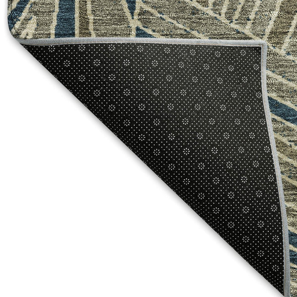 HomeRoots 8' X 10' Geometric Taupe & Beige Washable Area Rug with UV Protection - Stylish, Durable & Easy Care 672789