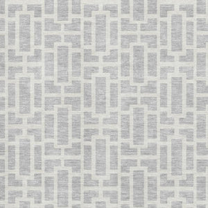 HomeRoots 8' X 10' Stylish Silver & Ivory Geometric Area Rug – Washable, UV-Protected, Perfect for Homes! 672849