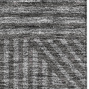 HomeRoots 8' X 10' Charcoal & Ivory Abstract Geometric Area Rug – Washable, UV Protected, Stylish & Durable 672903