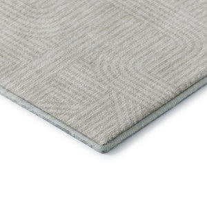 HomeRoots 5' X 8' Versatile Ivory and Beige Abstract Geometric Area Rug - Washable with UV Protection Features! 672919
