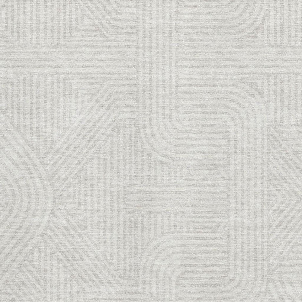 HomeRoots 5' X 8' Versatile Ivory and Beige Abstract Geometric Area Rug - Washable with UV Protection Features! 672919