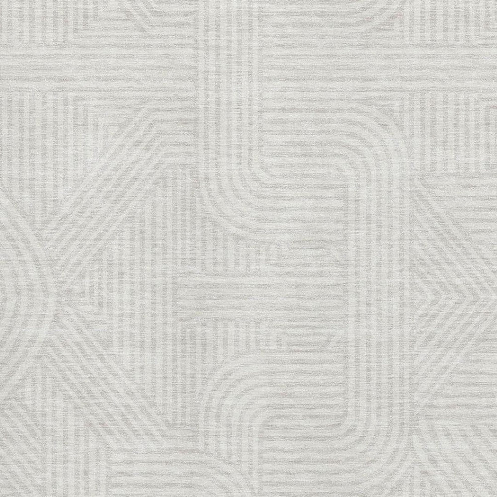 HomeRoots 9' X 12' Ivory Beige Abstract Geometric Washable Area Rug with UV Protection for Busy Lifestyles 672922