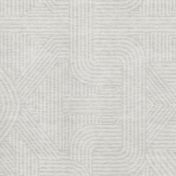 HomeRoots 9' X 12' Ivory Beige Abstract Geometric Washable Area Rug with UV Protection for Busy Lifestyles 672922