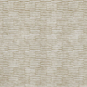 HomeRoots 5' X 8' Beige And Ivory Abstract Geometric Washable Area Rug - Durable, UV Protected, Modern Style 672949