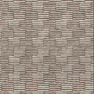 HomeRoots 8' X 10' Stylish Brown and Beige Abstract Geometric Washable Area Rug with UV Protection & Durability 672963