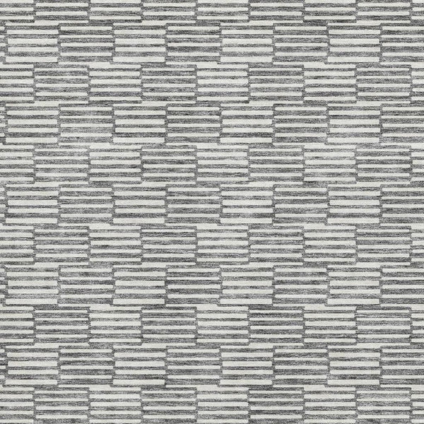HomeRoots 8' X 10' Gray and Ivory Abstract Geometric Area Rug - Stylish, Washable & UV-Protected for Homes! 672975