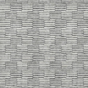 HomeRoots 9' X 12' Stylish Gray and Ivory Abstract Geometric Washable Area Rug with UV Protection & Durability 672976