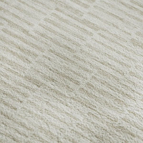 HomeRoots 8' X 10' Elegant Ivory and Beige Abstract Geometric Area Rug - Washable, UV-Protected, Durable Design 672987