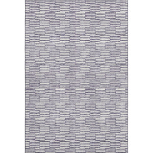 HomeRoots 5' X 8' Lilac & Ivory Abstract Geometric Washable Area Rug – Stylish, Durable, UV Protected Design! 672991